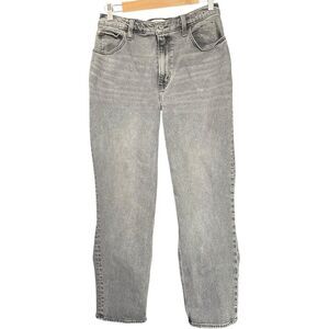 Abercrombie Fitch Gray Straight Ultra High Rise Jeans